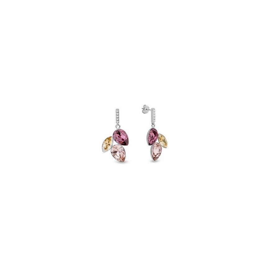 Guess Dailūs Silver Earrings with Crystals "Nuances JSBE04502JWRHT/U" – 2