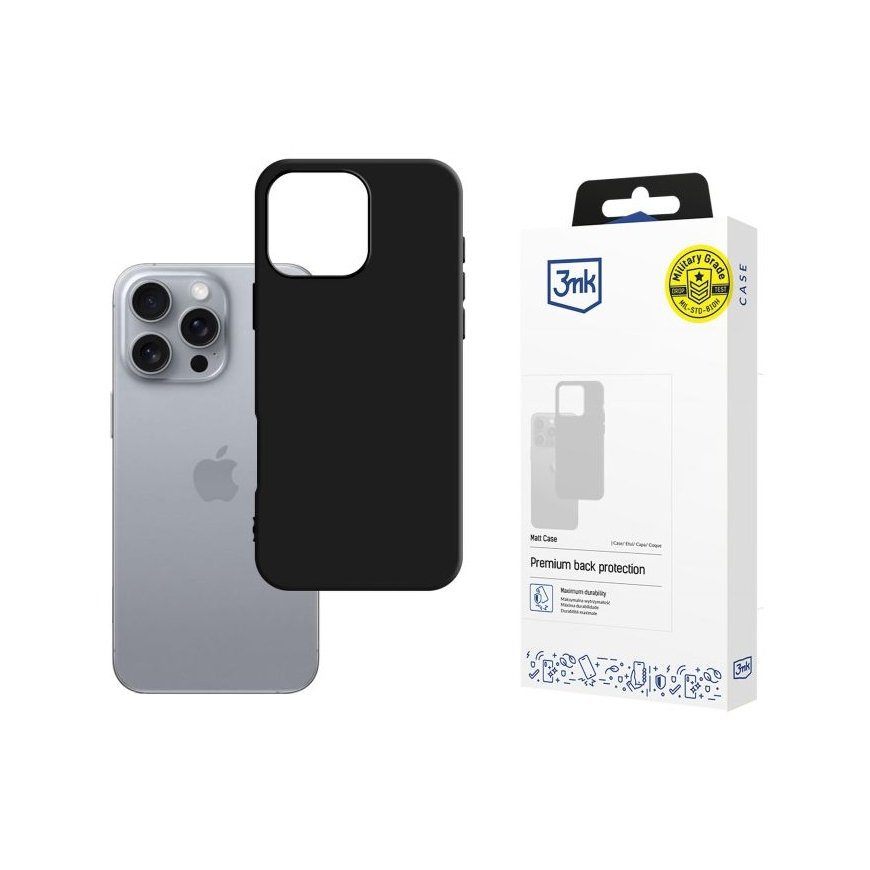 3MK Armor mobilo telefonu apvalks 17,5 cm (6.9") Aploksne Melns