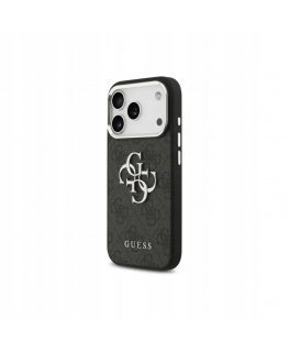„Guess 4G Big 4G Classic“ logotipo dėklas, skirtas iPhone 17 – juodas