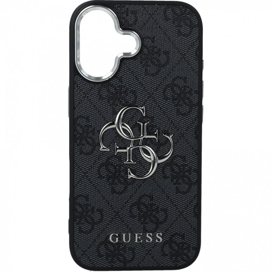„Guess 4G Big 4G Classic“ logotipa maciņa, kas paredzēts iPhone 17 – melns – 2