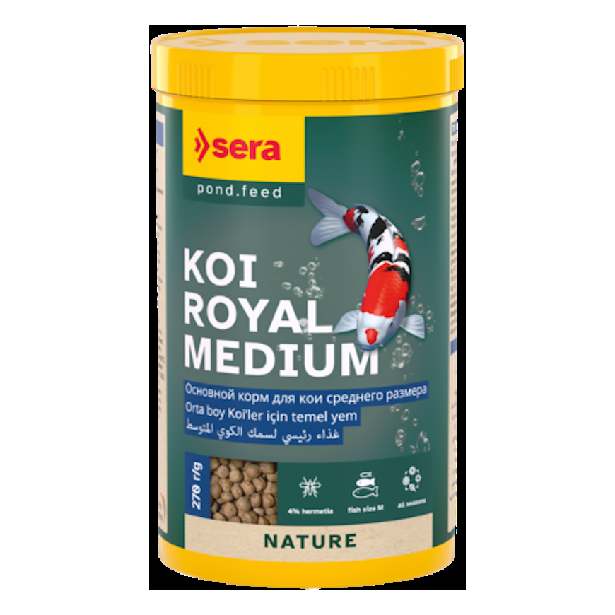 Barība dīķa zivīm - Sera KOI Royal Medium, 1000ml (270g)