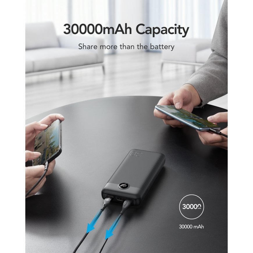 VEGER L30 akupank Liitiumpolümeer (LiPo) 30000 mAh Must – 4