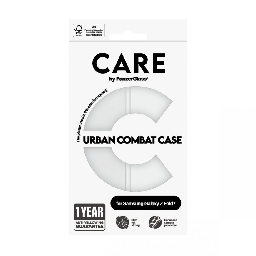 PanzerGlass CARE by ® Flagship Case Transparent Urban Combat w. Clear Frame Samsung Galaxy Z Fold7 m – 3