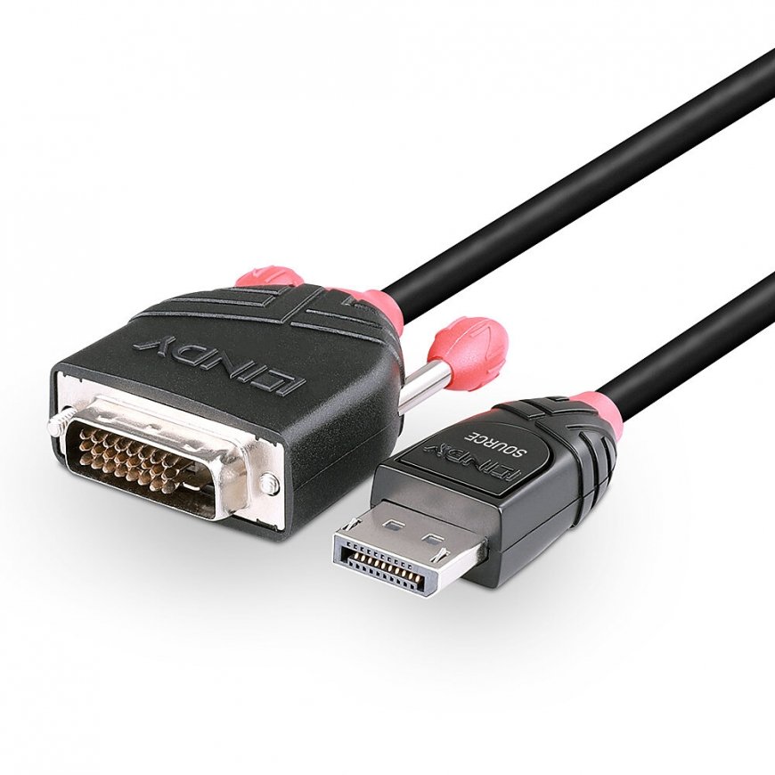 Lindy 41491 видео кабель адаптер 2 m DisplayPort DVI-D Черный – 5