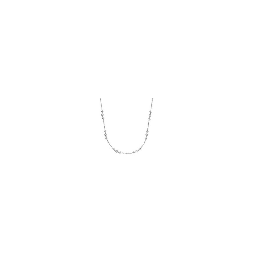 Armani Madingas hopeaketju, jossa on zirkonit EG3615040