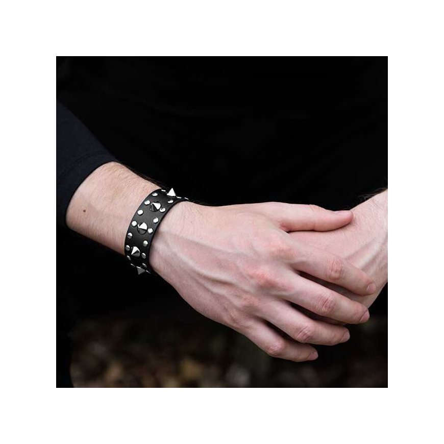 Styginė apyrankė su širdele Juoda / Auksinė – 2