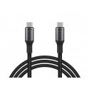 Blow USB-C connector – USB-C 2.0 1.0m black braided 100W