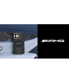 Mercedes Чехол AMG Double Layer прозрачный Graphics MagSafe для Apple iPhone 17 черного цвета