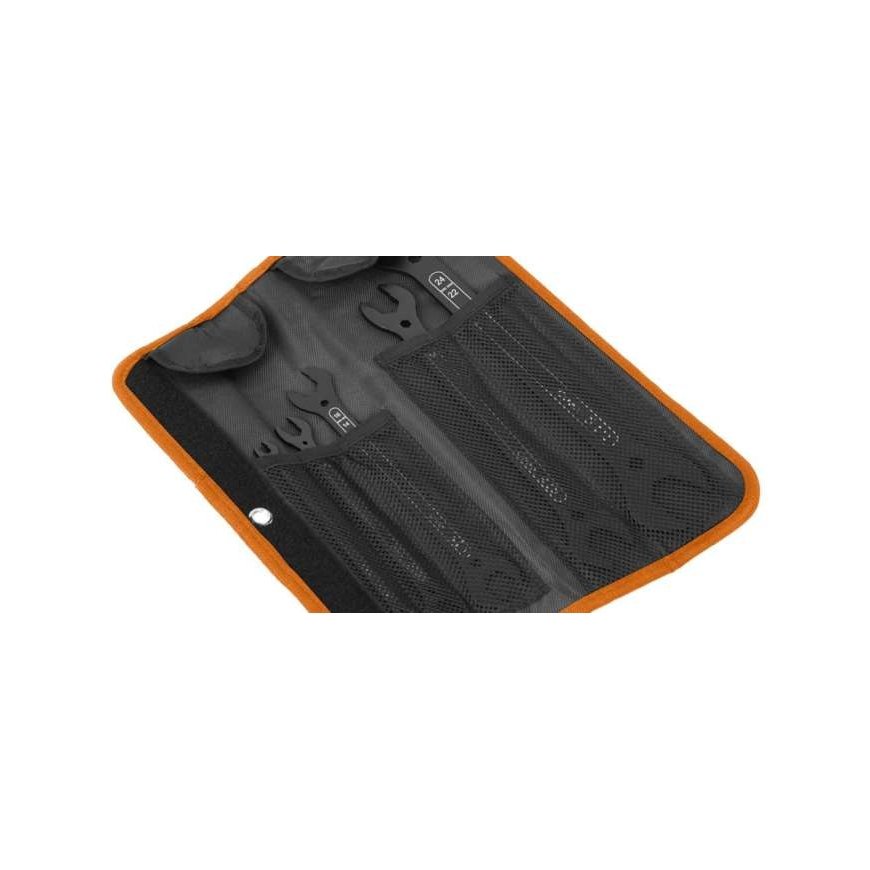 Neo Tools Kahepoolne ültenõrk avatud mutrivõtmete komplekt, 4 ühes, 6–27 mm (20 suurust), 5 tk. komplekt. – 2