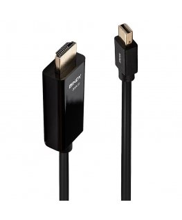 Lindy 36926 videokaapeli-adapteri 1 m HDMI-tyyppi A (vakio) Mini DisplayPort musta