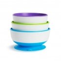 Munchkin Stay Put Suction Bowls 6 mēnesis(i) Zils, Zaļš, Lillā Munchkin Stay Put Suction Bowls 6 mēnesis(i) Zils, Zaļš, Lillā