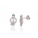 Auksuoti серьги Armani «Галеты» с цирконами фуксии EG3614221 Auksuoti серьги Armani «Галеты» с цирконами фуксии EG3614221