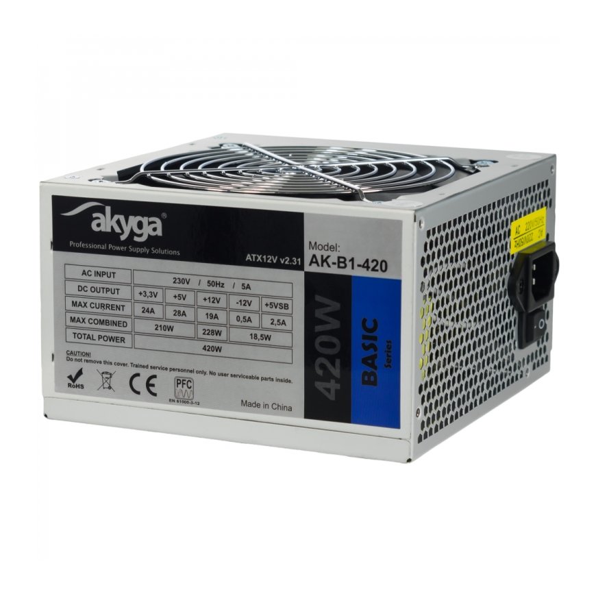 Akyga AK-B1-420 barošanas avotu vienība 420