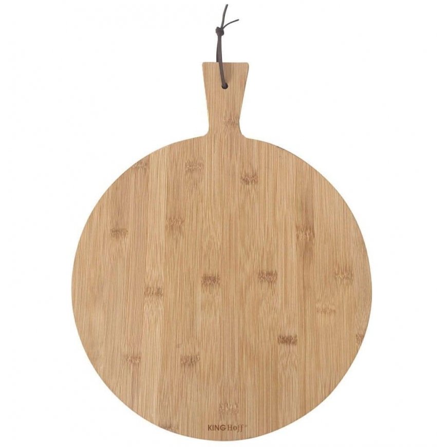 King Hoff KINGHoff bambuse pitsa serveerimisplaat käepidemega, Ø35 cm, KH-1674