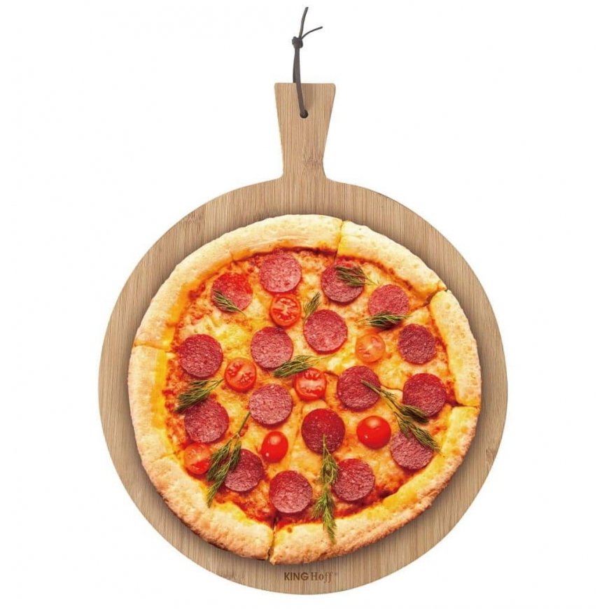 King Hoff KINGHoff bamboo pizza serving board with handle, Ø35 cm, KH-1674 – 2