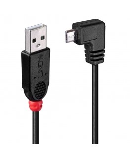 Lindy 31977 USB кабель USB 2.0 2 m USB A Micro-USB B Черный