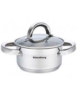 Klausberg 12 cm ruostumattomasta teräksestä valmistettu kattila, 0,5 l, KB-7120