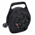 Solight extension lead, 4 sockets, 10m, black cable, 3x 1.5mm2 Solight extension lead, 4 sockets, 10m, black cable, 3x 1.5mm2