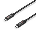 Lindy 43308 USB-kaapeli USB 3.2 Gen 2 (3.1 Gen 2) 5 m USB C musta Lindy 43308 USB-kaapeli USB 3.2 Gen 2 (3.1 Gen 2) 5 m USB C musta