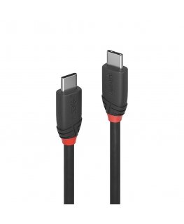 Lindy 1.5m USB 3.2 Type C to C Cable, 20Gbps, Black Line