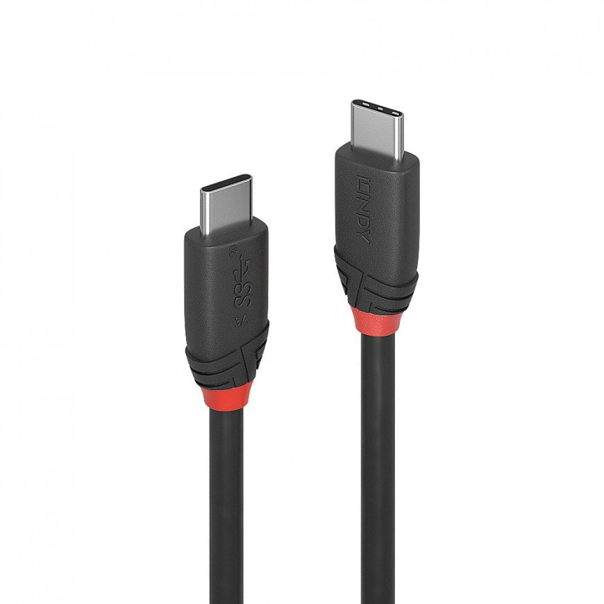 Lindy 36907 USB-kaapeli USB 3.2 Gen 1 (3.1 Gen 1) 1,5 m USB C musta
