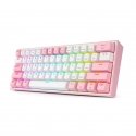 REDRAGON K616 Fizz Pro white/pink näppäimistö USB + RF Wireless + Bluetooth Vaaleanpunainen, Valkoin REDRAGON K616 Fizz Pro white/pink näppäimistö USB + RF Wireless + Bluetooth Vaaleanpunainen, Valkoin