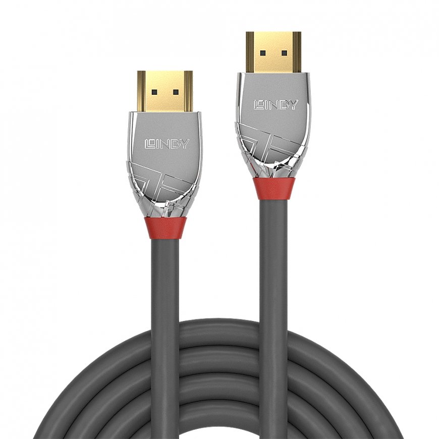 Lindy 37873 HDMI-kaapeli 3 m HDMI-tyyppi A (vakio) Harmaa, Hopea – 2