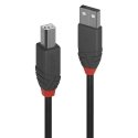 Lindy 36677 USB-kaapeli USB 2.0 10 m USB A USB B musta, Harmaa, Punainen