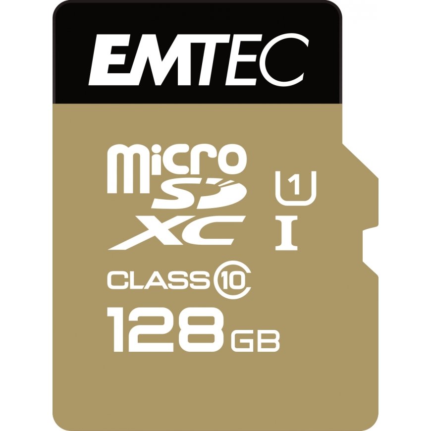 Emtec microSD Class10 Gold+ 128GB MicroSDXC Klases 10