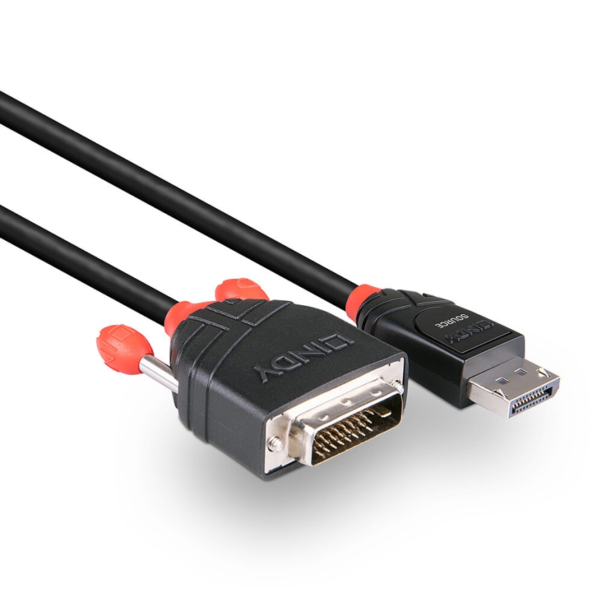 Lindy 41490 видео кабель адаптер 1 m DVI-D DisplayPort Черный – 3