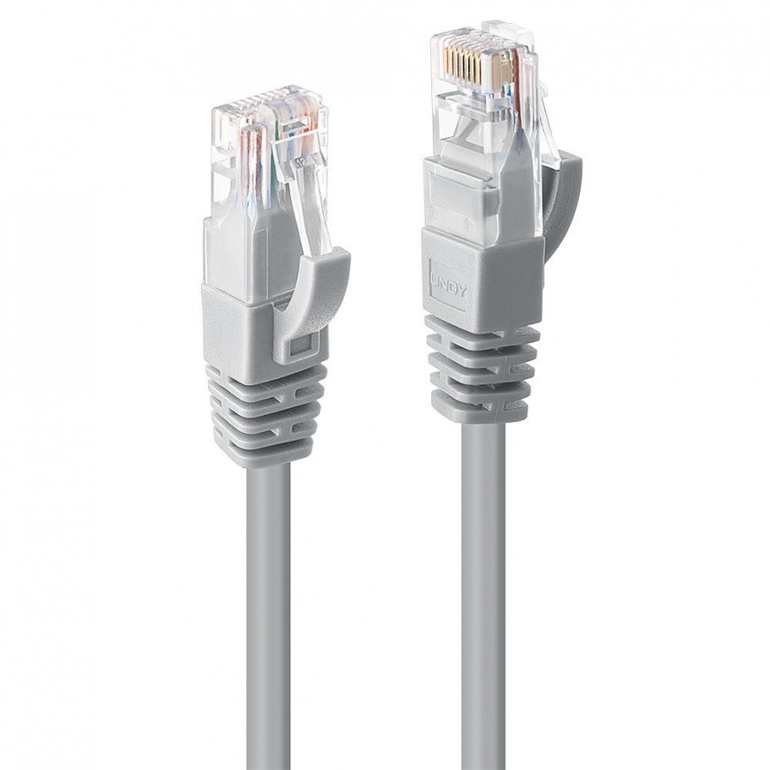 Lindy 48005 verkkokaapeli Harmaa 5 m Cat6 U/UTP (UTP)