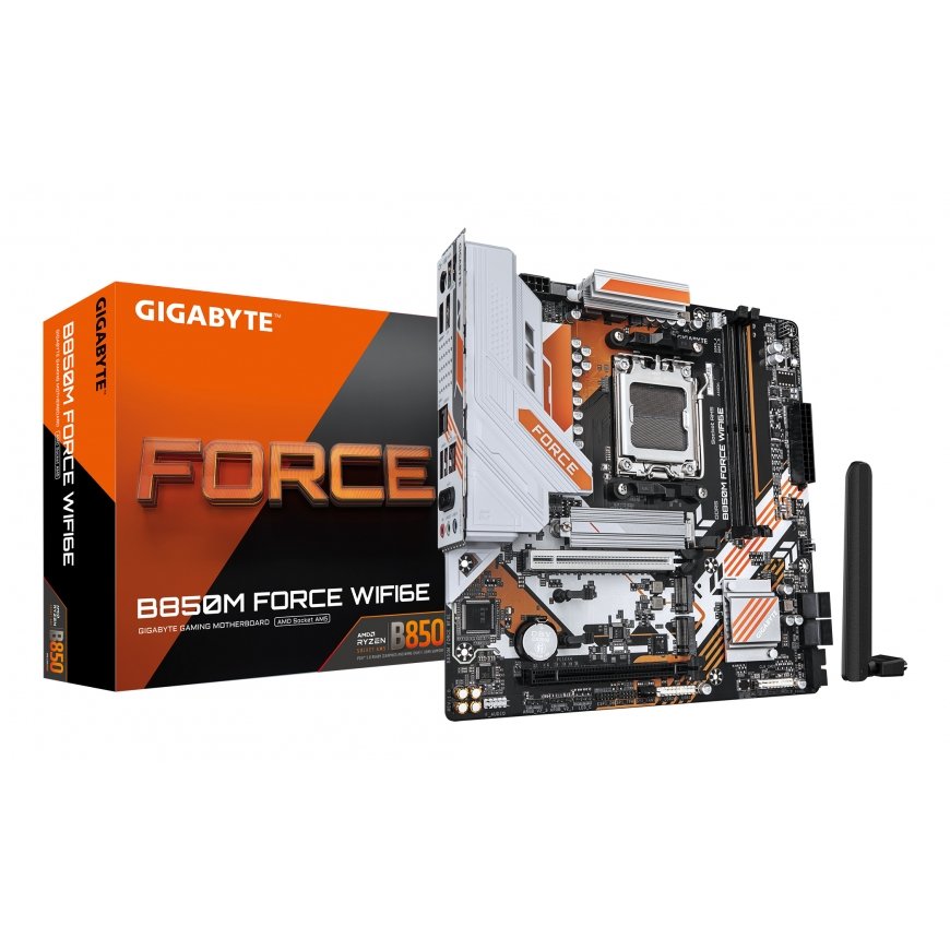 GIGABYTE B850M FORCE WIFI6E AMD B850 Socket AM5 Микро ATX