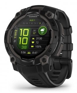 Garmin Instinct 3 AMOLED 3.05 cm (1.2") 45 mm Digital 390 x 390 pixels Touchscreen Black GPS (satellite)