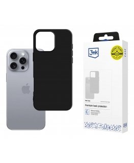 3MK Matt Case mobilo telefonu apvalks 16 cm (6.3") Aploksne Melns