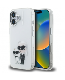 Case Karl Lagerfeld IML Aquarelle Karl & Choupette & Logo for