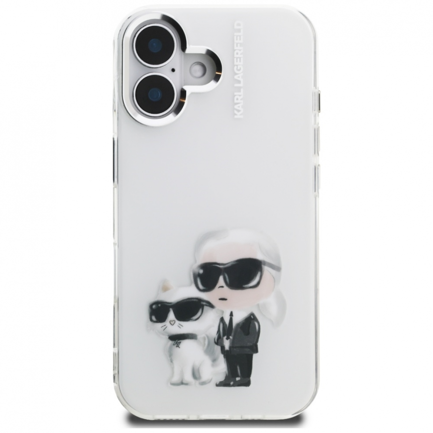 Case Karl Lagerfeld IML Aquarelle Karl & Choupette & Logo for – 3