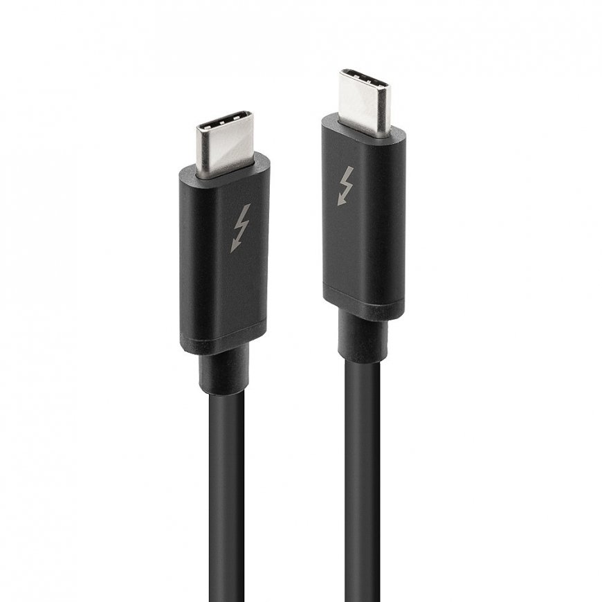Lindy 41556 Thunderbolt-кабель 1 m 20 Gbit/s Черный