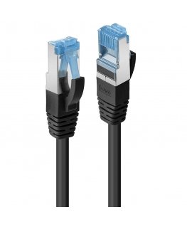 Lindy 47180 tinklo kabelis Juoda 3 m Cat6a S/FTP (S-STP)