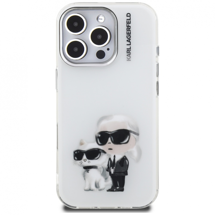 Case Karl Lagerfeld IML Aquarelle Karl & Choupette & Logo for – 3