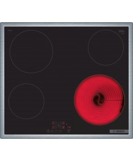 Bosch Serie 4 PKE645BB2E keittolevy musta Kiinteä 60 cm Keraaminen 4 alue(tta)