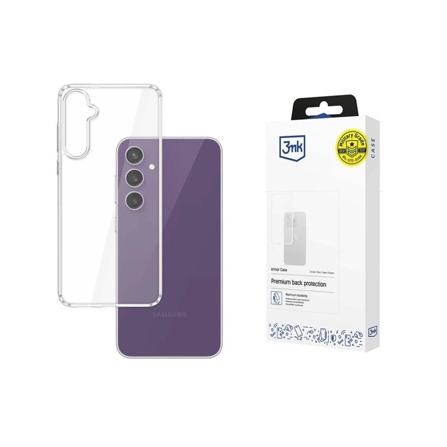 3MK Armor mobiiltelefoni ümbris 17 cm (6.7") Kate Läbipaistev