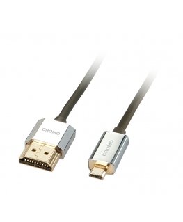 Lindy 41682 HDMI kabelis 2 m HDMI Type A (Standard) HDMI Type D (Micro) Melns