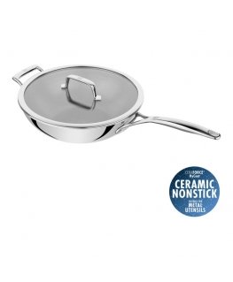 Zwilling Peak Wok 30 cm 18/10 nerūsējošais tērauds