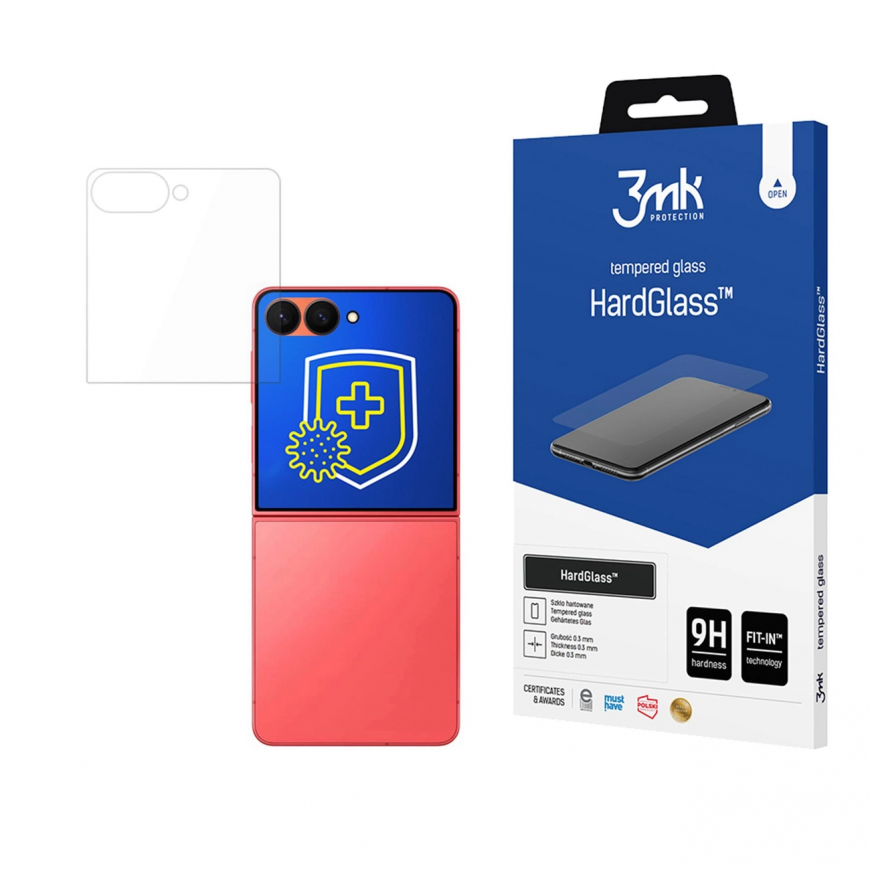 3mk HardGlass Tempered Glass for Samsung Galaxy Z Flip 7 5G (Fro