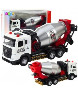 Lean Toys Betona Maisītājs Būvtransportlīdzeklis Metāla Kabīne Rotējoša Strūklaka Gaismas Skaņas