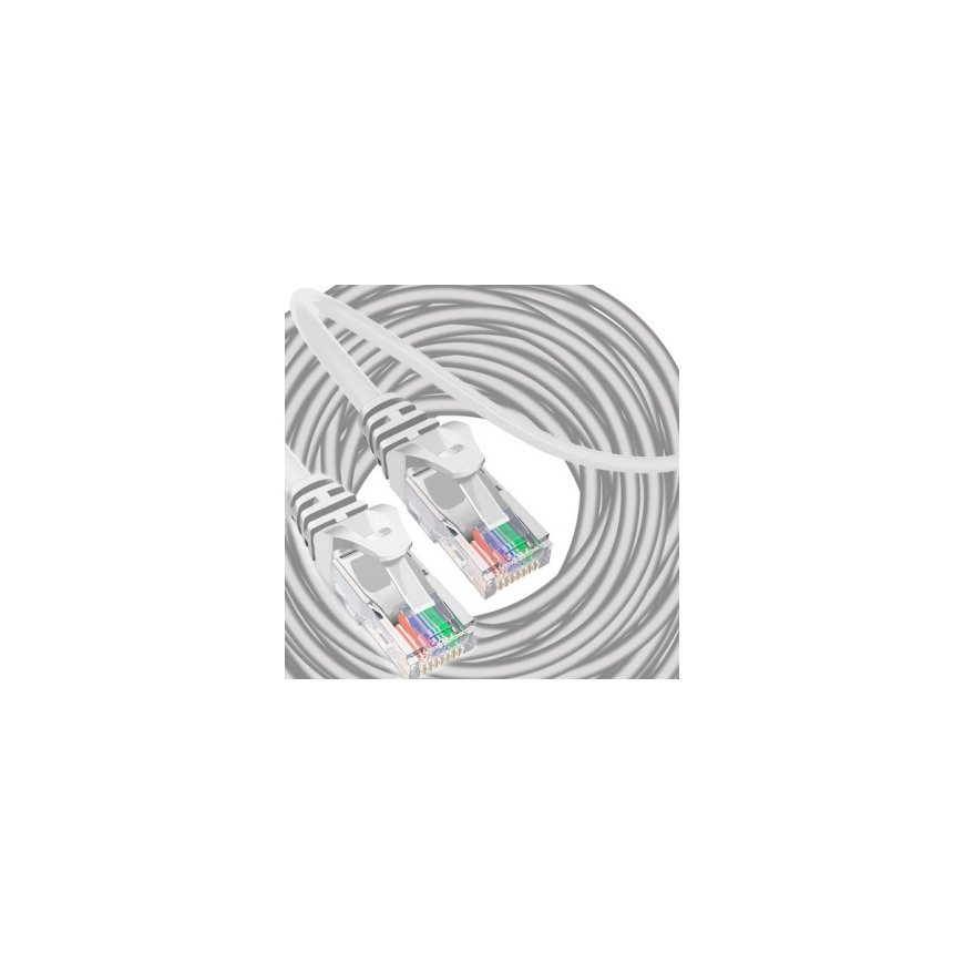 Qoltec Patchcord UTP Kabelis | CAT6 | 2 x RJ-45 | Augsta ātrumā 1Gb/s | Zeltīta uzgaļi | 30m | melns – 2