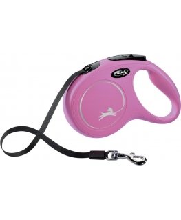 flexi New Classic rihm M, 5M, 25KG, roosa