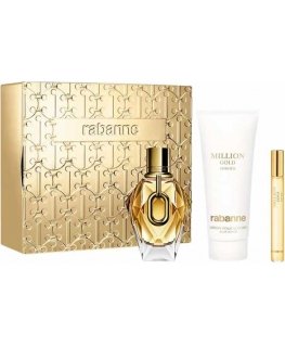 Paco Rabanne Rabanne Million Gold For Her Parfum Smidzinātājs, 90 ml komplekts 3 gab.