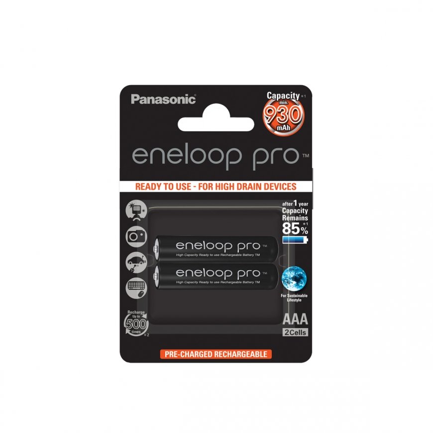 Panasonic 930mAh, 1.2V Ladattava akku AAA