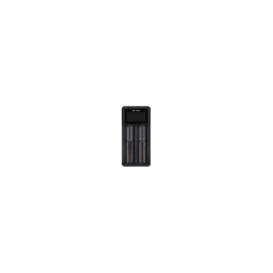 Qoltec Ni-MH Battery Charger for R03 AAA R6 AA | LCD | USB-C Cable | White – 2